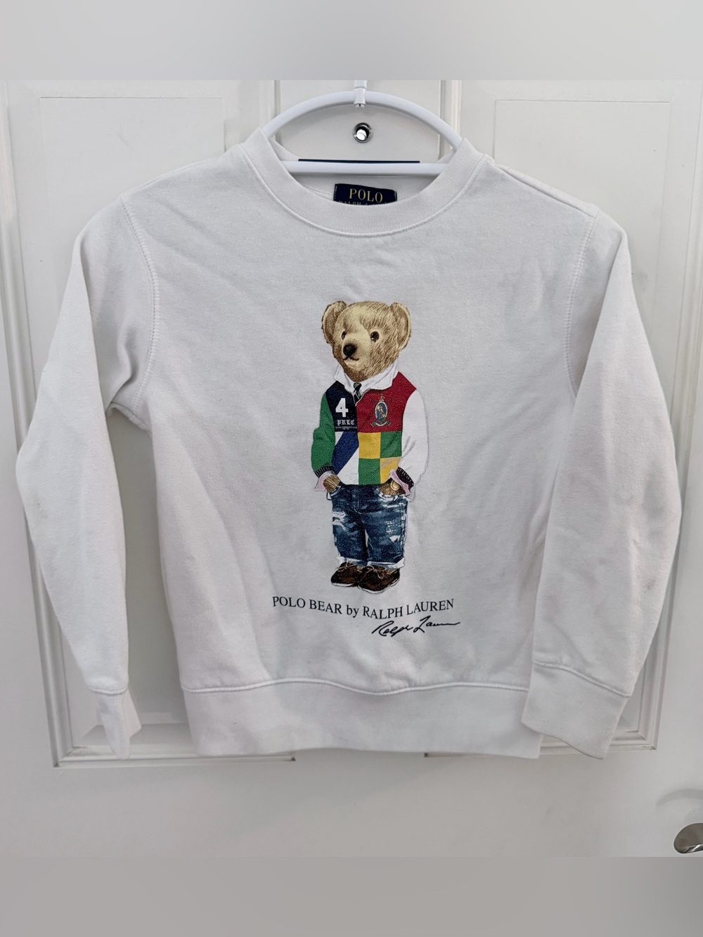 Polo Ralph Lauren Polo Bear Sweatshirt S (8) | Fleece White